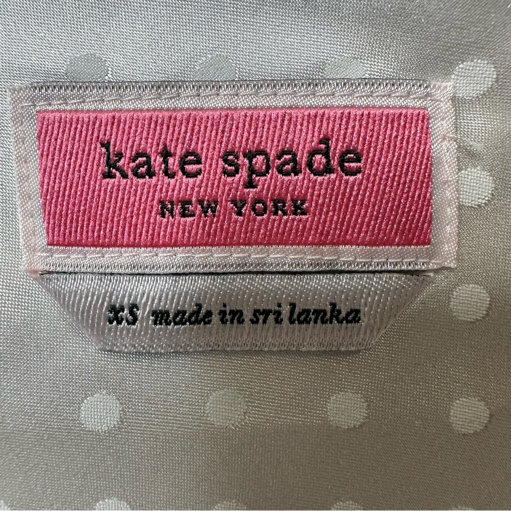 Kate Spade 🦊 2 pc Bridal Women's White Polka Dot Mrs. Sleepwear Set Sz XS - Picture 10 of 10